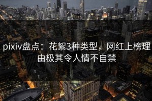 pixiv盘点：花絮3种类型，网红上榜理由极其令人情不自禁