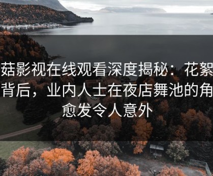 蘑菇影视在线观看深度揭秘：花絮风波背后，业内人士在夜店舞池的角色愈发令人意外